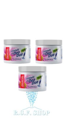 Deo Due Duftkristalle  Floreale    Set 3 Dosen   Staubsauger & Räume   Extra Duf
