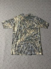Vintage Mossy Oak Grass Camouflage Shirt Size 2XL Made In USA Single Stitch