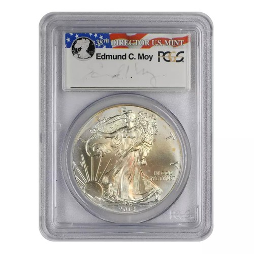 2014-(W) American Silver Eagle PCGS MS-69 Moy Signature - Bild 2 von 2