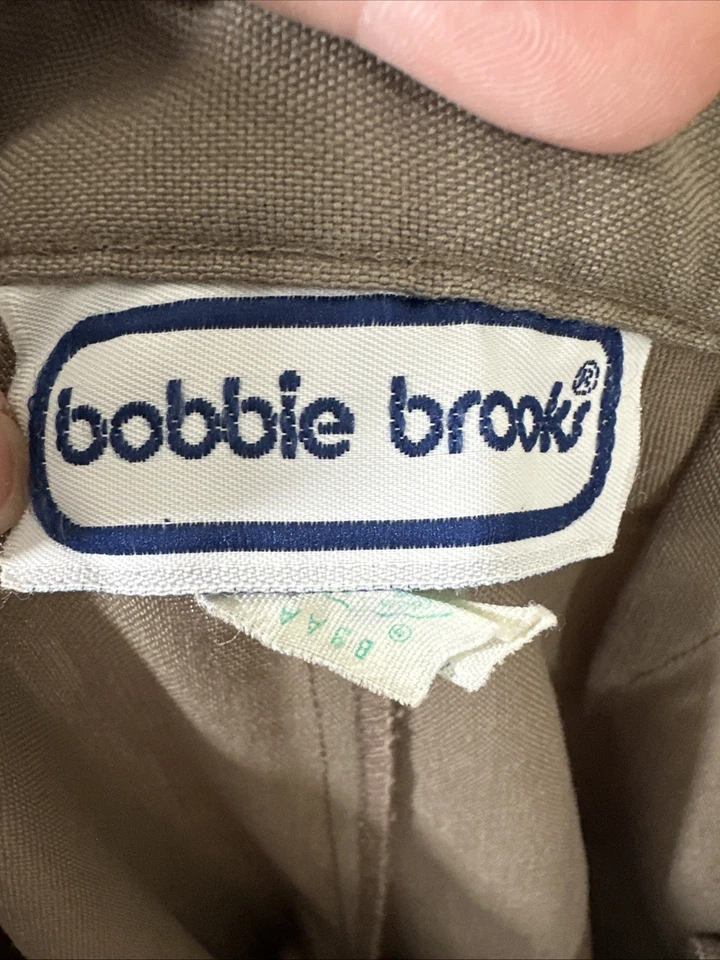 Pantalones de vestir BOBBIE BROOKS para mujer 13/14 (28x32) gris con cinturón Y2K plisado RETRO Foto 3 de 4