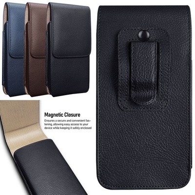 For Samsung S8+/S9+/S8 Plus/S9 Plus Leather Case Belt Clip Holster Pouch Cover