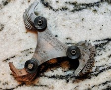 🗽VINTAGE SCREW PITCH GAGE 4 TO 84 V- US AMER.NAT. MADE IN USA