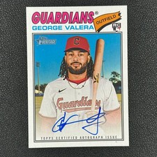 2026 Topps Heritage George Valera Real One Auto#AN