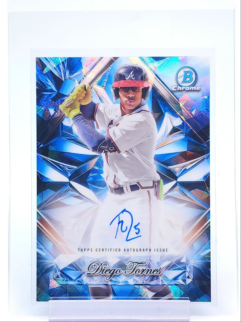DIEGO TORNES 2025 BOWMAN CHROME SAPPHIRE SELECTIONS AUTOGRAPH AUTO Q5876