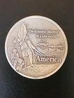 1992 1 Oz 999 Silver Round TOKEN DISCOVERY OF AMERICA  CHRISTOPHER COLUMBUS