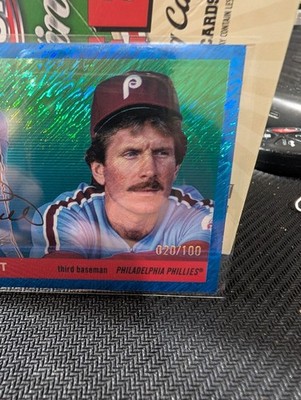 mike Schmidt blue lava 20/100 2025 topps platinum 