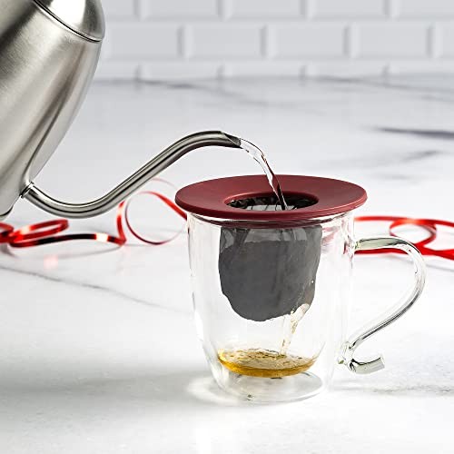 Primula Brew Buddy Portable Pour Over, Reusable Fine Double Pack of 2, Red 