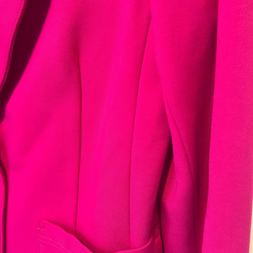 J Crew Italian Fabric By Mario Bellucci Womens Fuchsia 2 Button Blazer Size 12 - Picture 8 of 16