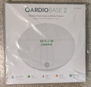 Qardio Base 2 Wireless Smart Scale &Body Analyzer, - White