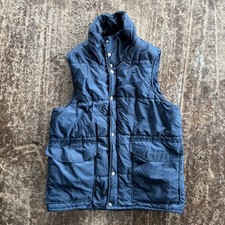 VINTAGE TWIN PEAKS GOOSE DOWN PUFFER VEST JACKET MENS LARGE MADE IN USA 80S 90S