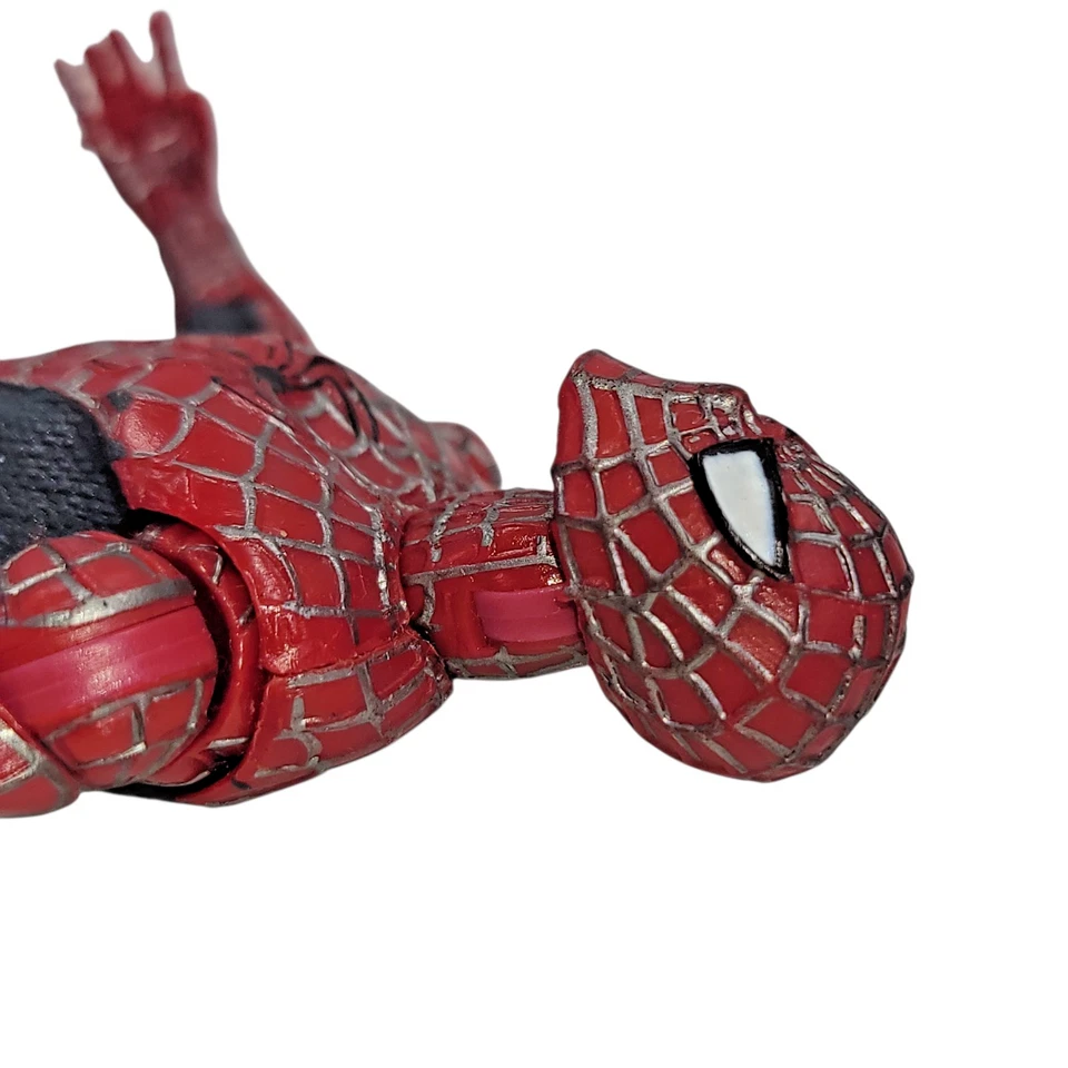 Figura de acción Toy Biz Spider-Man 2 The Movie 2003 6" súper posable Foto 3 de 4