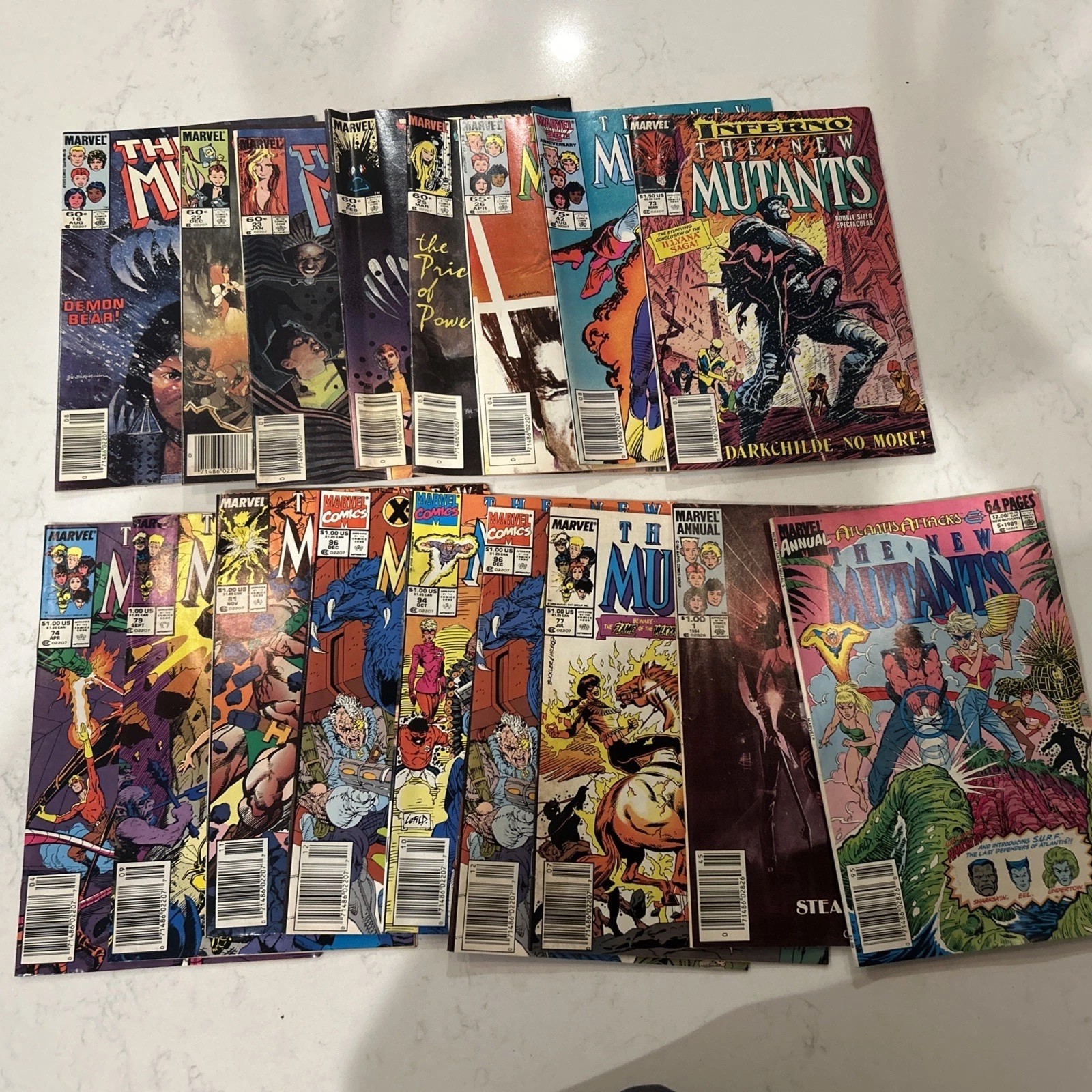 Lot Of 17x New Mutants Marvel Comic  1984-1989 / Gemini Shipping
