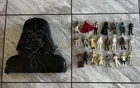 ORIGINAL 1980 Kenner Star Wars DARTH VADER Case & 20+ Figures 1977-83
