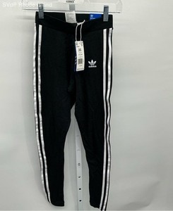 Adidas Black and White women 3 stripe tights - Size 2XS
