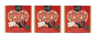 (Pack of 3) SZAMOS MARZIPAN HEART, CHOCOLATE-COATED 10DB/BOX   3X130GR INCL.DUTY