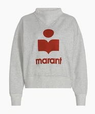 Moby Mock Neck Logo Graphic Sweatshirt Isabel Marant Étoile Size - 42