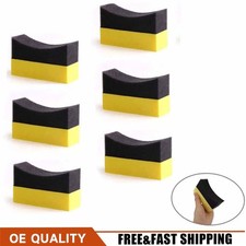 Tire Contour Polishing Foam Sponge Dressing Applicator Pads Gloss Shine 6pcs