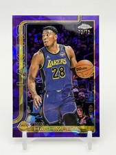 2025-26 Topps Chrome Sapphire Purple/75 Rui Hachimura #148