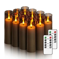 12 Packs Flameless Candles with Remote, Small Battery Operated LED Candles, S...