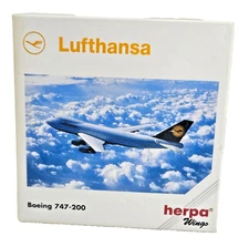 Herpa Wings Lufthansa Boeing 747-200 Diecast Model Plane 1:500 Item 516013 Boxed