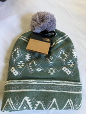 The North Face Unisex Ski Tuke Beanie Green Lavender Geo One Size NWT