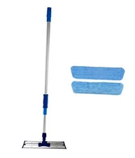  16 inch Commercial Professional Microfiber Mop Kit with Two Microfiber Mop 