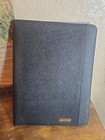 Saffiano Leather Writing Business Work Padfolio by Sapphyr - REAL Black Saffiano