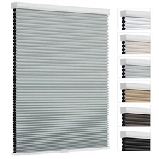 Changshade Window Cellular Shades Cordless Blackout, Honeycomb Blinds Room