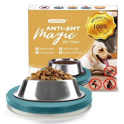   Ant Proof Cat Dog Bowl Tray - New Innovation Anti Ant Pet Food Dish Indoor ...