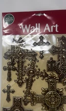 Winter Wonder Lane Wall Art Crosses Adhesive Victorian Boho Design New I’m Pack