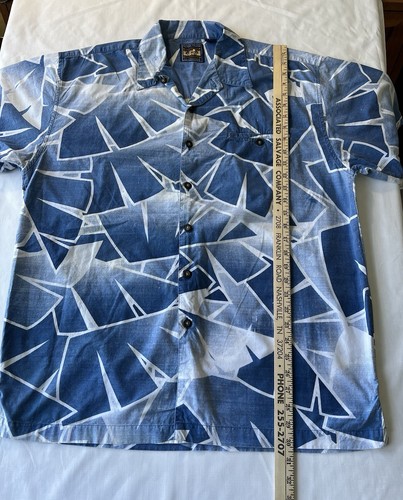 Herren McNeel Palmer Clubhouse Tropical Blue Graphic Shirt Beautifully Distressed - Bild 3 von 12