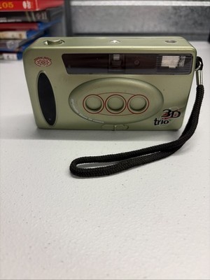 Trio 3D Automatic 35mm Film Camera 3D Analog Point & Shoot Tested and Working