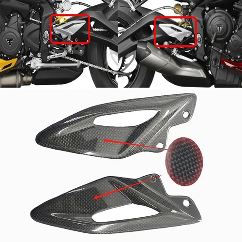 2009-2014 Yamaha R1 Carbon Fiber Heel Guards Rearset Foot Peg