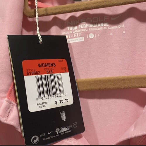 Nike Poloshirt Damen Golf Rosa Gr. L Neu mit Etikett - Bild 3 von 3