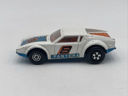 Matchbox Superfast De Tomaso Pantera No 8 White 1975 Lesney England - Picture 2 of 8