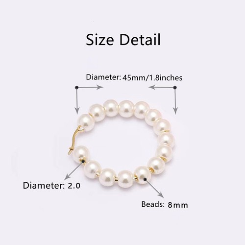 Pendientes grandes de aro redondo de acero inoxidable para mujeres niñas 2 piezas - Imagen 9 de 11