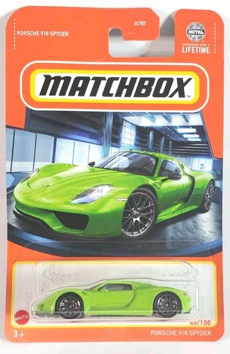 Matchbox - Porsche 918 Spyder Green 1/64 MBX 2023