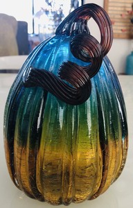 MURANO-BLUE-GREEN-GOURD-FORM-ART-GLASS-OBJECT-HEAVY-7