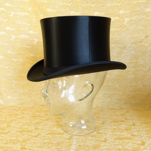 2x Chapeau Claque: Exposition Universelle ca. 1900 + Beste Marke D.R.P Gr 55/56 - Bild 2 von 13