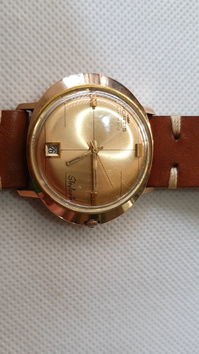 VINTAGE FORTIS AUTOMATIC SKYLARK SWISS WATCH