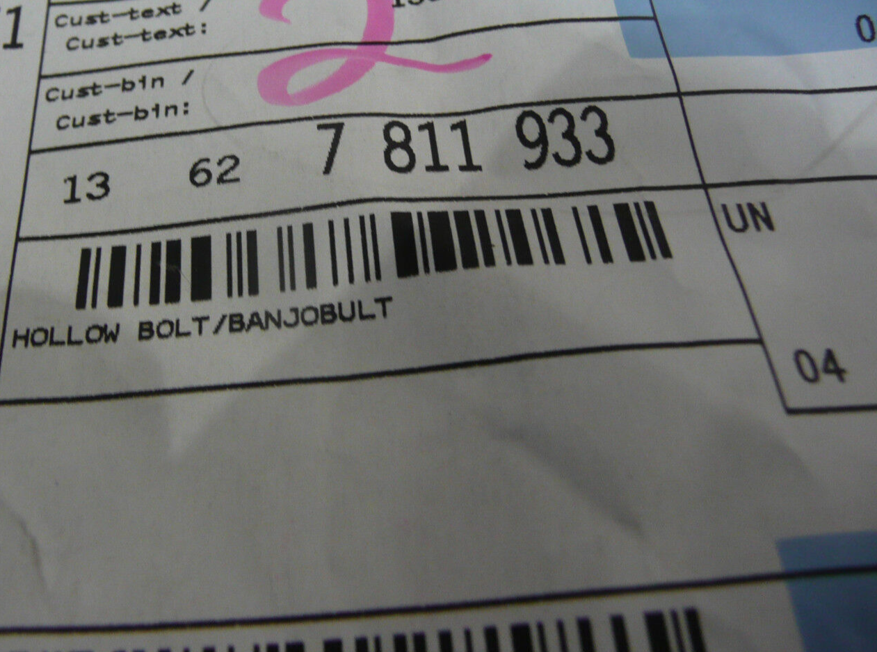 NEW GENUINE BMW & MINI PRESSURE PIPE BOLT M12X1,5 13627811933 | eBay
