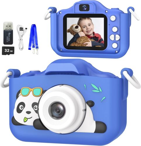 Mgaolo Childrens Kids Camera Toy for 3-12 Years Old  w/ 32GB SD Card, Games,Case - 第 1/7 張圖片