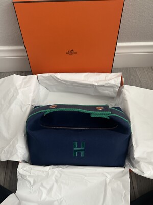 Hermes Bride-a-Brac Case, Medium Model, Marine NEW