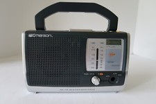 VTG Emerson Portable AM/FM Weather Band Radio AC Battery RP6251 Untested