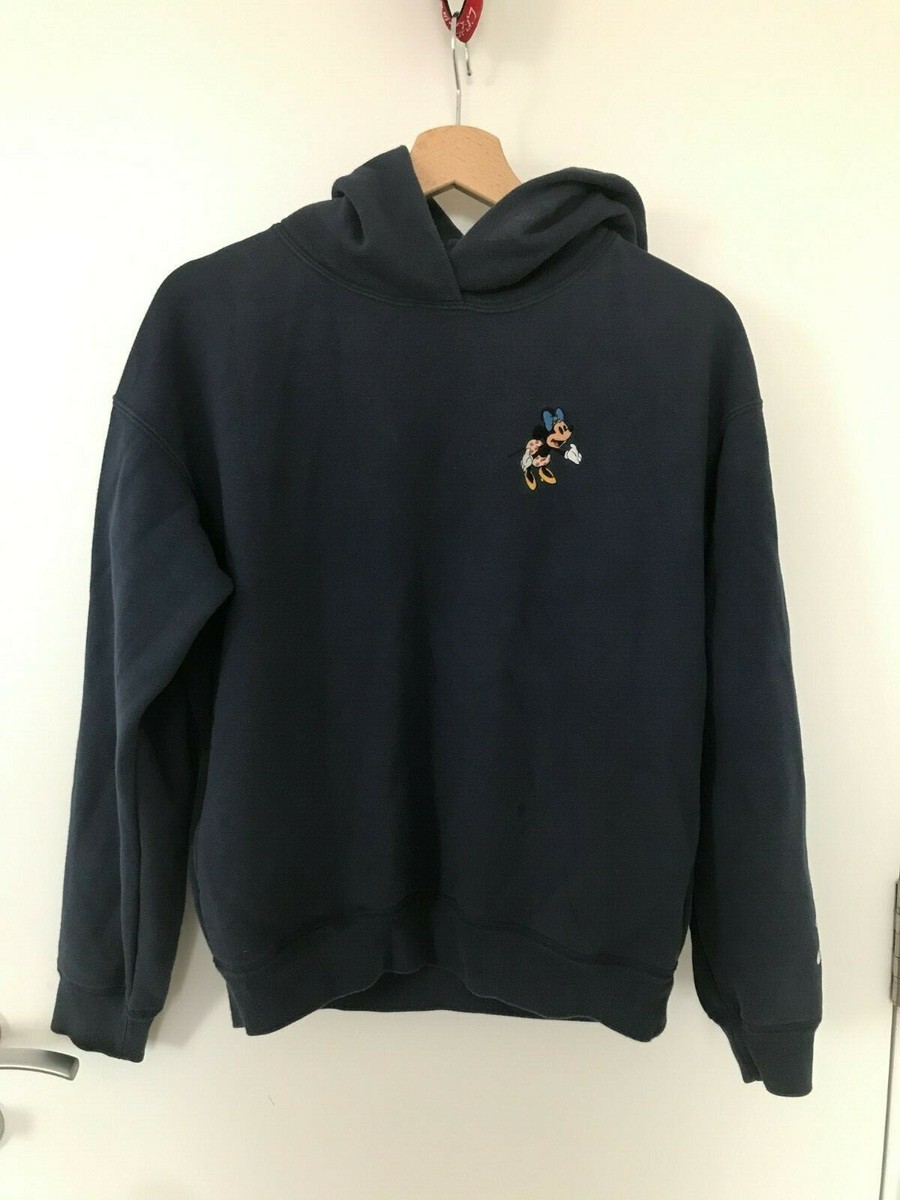 UNIQLO x Mickey Mouse UT GRAPHIC HOODIE- Navy Blue women unisex
