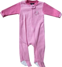Cincinnati Bengals Pink Girls Sleeper Coverall Infant Baby 2-tone Sleeve