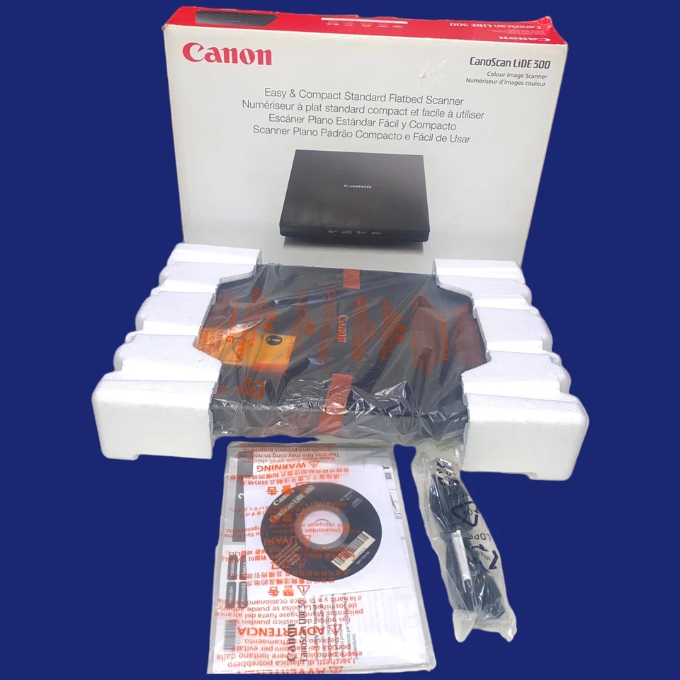 Canon Flatbed Color Image Scanner CanoScan LiDE 300 Compact  2400 dpi Optical - Image 2 of 4