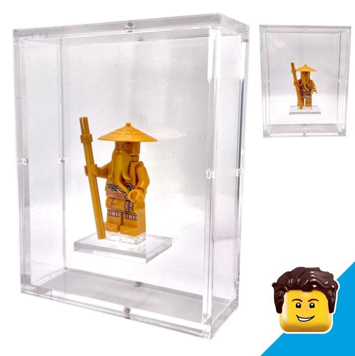 Original LEGO NINJAGO Goldener Wu aus 71741 mit ShowCase Minifigure Display
