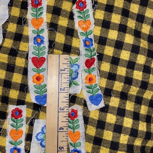 23 EMBROIDERED Iron On appliques embroideries floral vintage jeans decoration - Picture 10 of 14