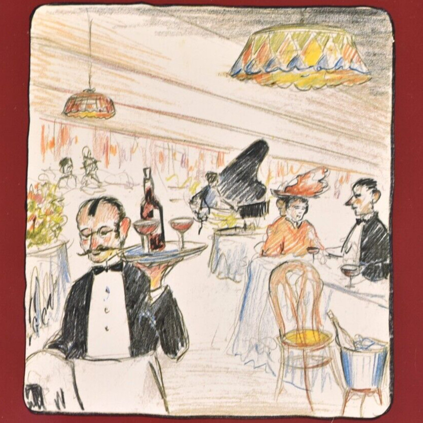 Olive Mill Bistro Restaurant Menu Coast Village Santa Bárbara California 1982